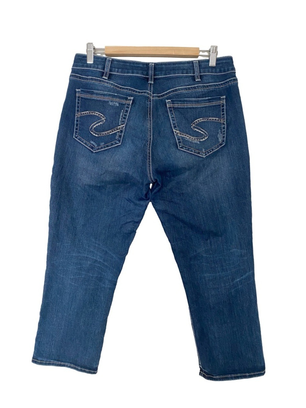 Silver Jeans Suki Capri Stretch Denim Size 31X22.5"